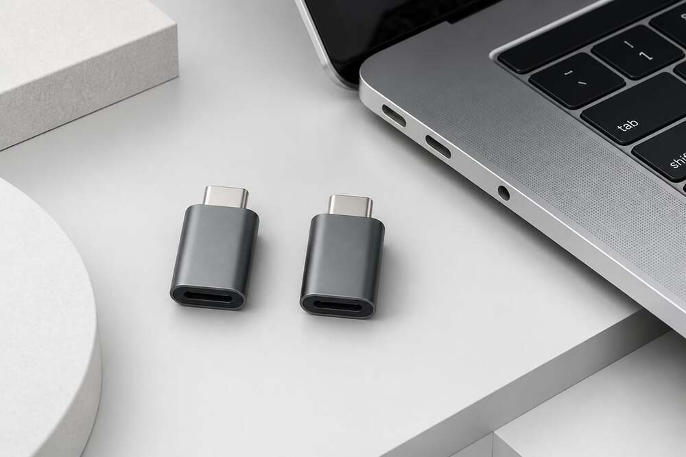 Syntech USB C to USB Adapter Pack of 2 Space Grey